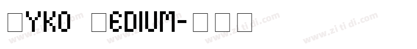 Oyko Medium字体转换